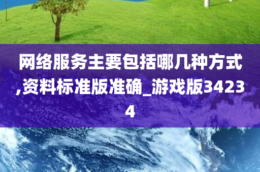 网络服务主要包括哪几种方式,资料标准版准确_游戏版34234