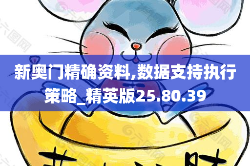 新奥门精确资料,数据支持执行策略_精英版25.80.39