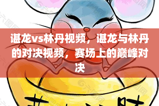 谌龙vs林丹视频，谌龙与林丹的对决视频，赛场上的巅峰对决