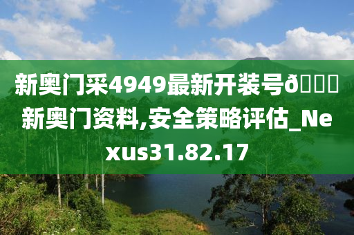 新奥门采4949最新开装号??新奥门资料,安全策略评估_Nexus31.82.17