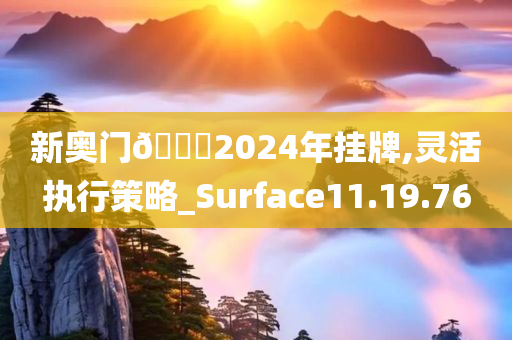 新奥门??2024年挂牌,灵活执行策略_Surface11.19.76