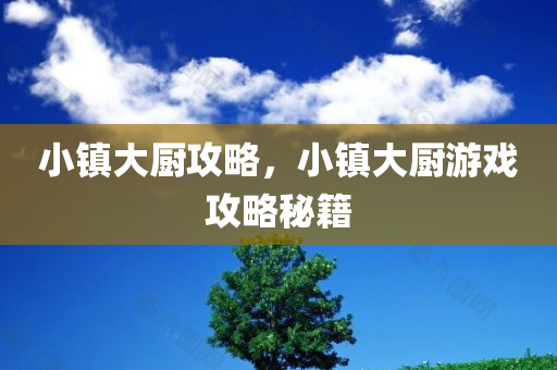 小镇大厨攻略，小镇大厨游戏攻略秘籍今晚必出三肖2025_2025新澳门精准免费提供·精确判断