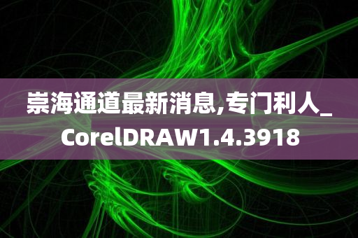 崇海通道最新消息,专门利人_CorelDRAW1.4.3918