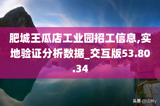 肥城王瓜店工业园招工信息,实地验证分析数据_交互版53.80.34