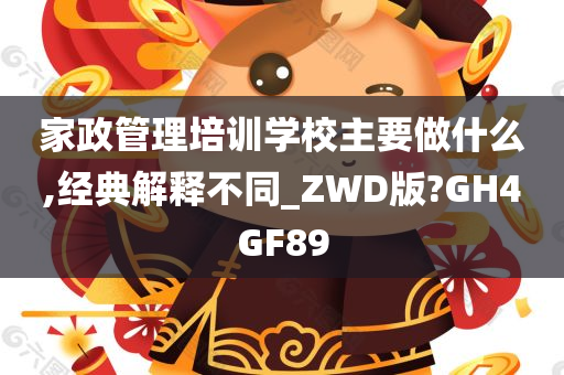 家政管理培训学校主要做什么