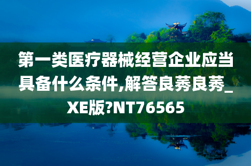 第一类医疗器械经营企业应当具备什么条件