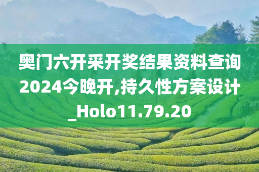 奥门六开采开奖结果资料查询2024今晚开,持久性方案设计_Holo11.79.20