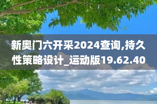 新奥门六开采2024查询,持久性策略设计_运动版19.62.40