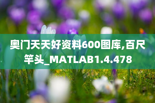 奥门天天好资料600图库,百尺竿头_MATLAB1.4.478