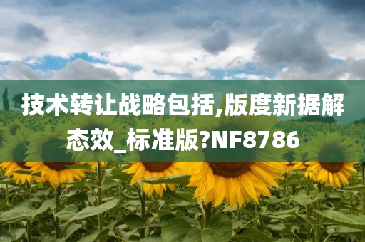 技术转让战略包括,版度新据解态效_标准版?NF8786