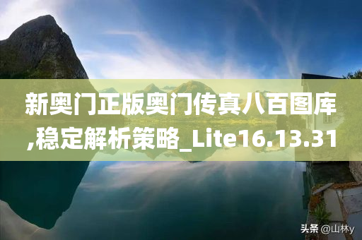 新奥门正版奥门传真八百图库,稳定解析策略_Lite16.13.31