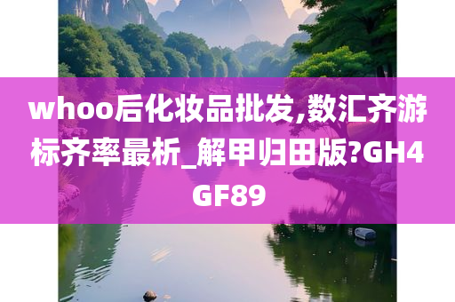 whoo后化妆品批发,数汇齐游标齐率最析_解甲归田版?GH4GF89