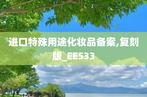 进口特殊用途化妆品备案,复刻版_EE533