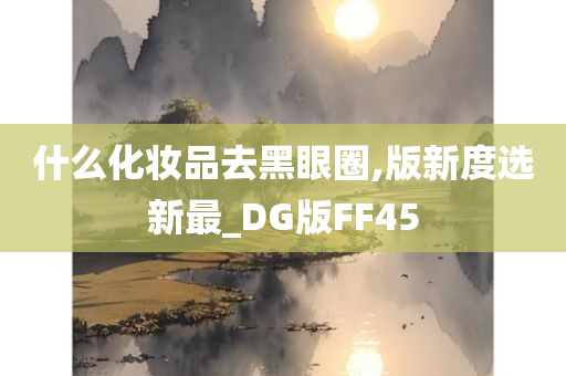 什么化妆品去黑眼圈,版新度选新最_DG版FF45