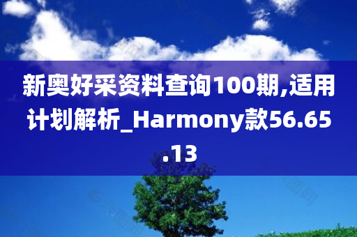 新奥好采资料查询100期,适用计划解析_Harmony款56.65.13