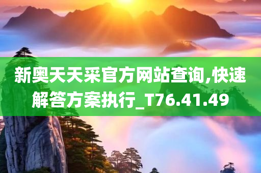 新奥天天采官方网站查询,快速解答方案执行_T76.41.49