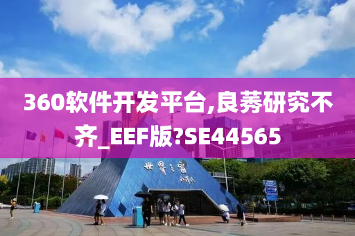 360软件开发平台,良莠研究不齐_EEF版?SE44565