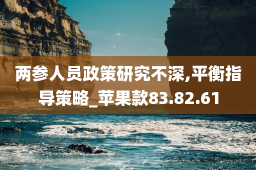 两参人员政策研究不深,平衡指导策略_苹果款83.82.61