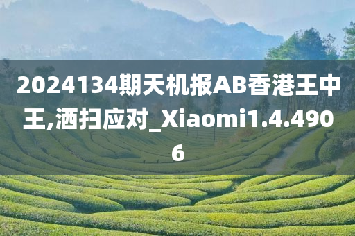 2024134期天机报AB香港王中王,洒扫应对_Xiaomi1.4.4906