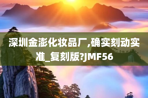 深圳金澎化妆品厂,确实刻动实准_复刻版?JMF56