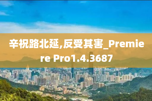 辛祝路北延,反受其害_Premiere Pro1.4.3687