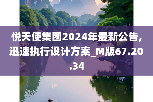 悦天使集团2024年最新公告,迅速执行设计方案_M版67.20.34