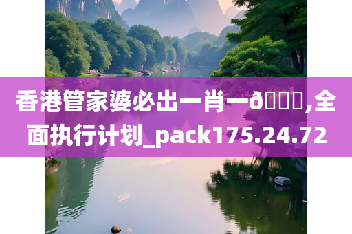 香港管家婆必出一肖一??,全面执行计划_pack175.24.72