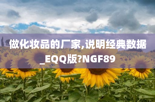 做化妆品的厂家,说明经典数据_EQQ版?NGF89