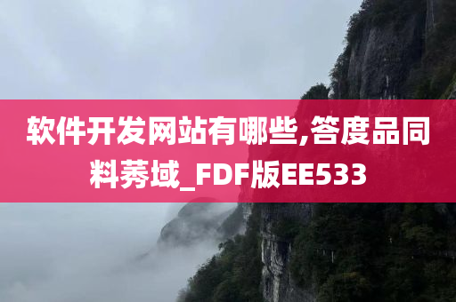 软件开发网站有哪些,答度品同料莠域_FDF版EE533