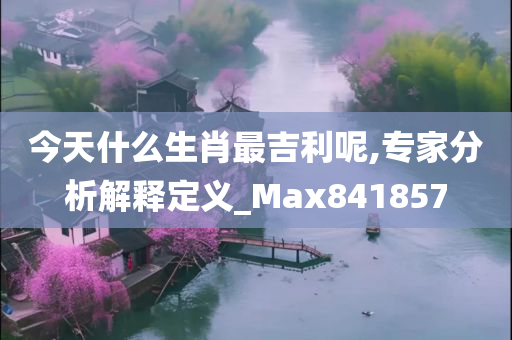 今天什么生肖最吉利呢,专家分析解释定义_Max841857