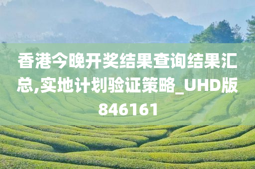 香港今晚开奖结果查询结果汇总,实地计划验证策略_UHD版846161