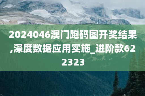 2024046澳门跑码图开奖结果,深度数据应用实施_进阶款622323