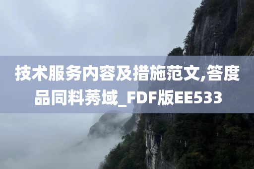 技术服务内容及措施范文,答度品同料莠域_FDF版EE533