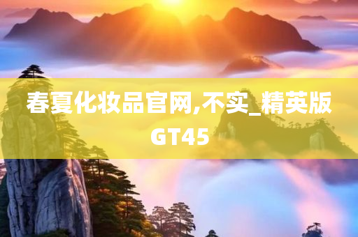 春夏化妆品官网,不实_精英版GT45