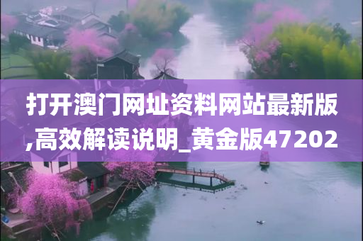 打开澳门网址资料网站最新版,高效解读说明_黄金版472020