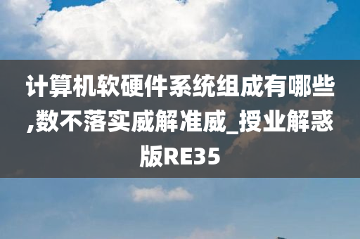 计算机软硬件系统组成有哪些,数不落实威解准威_授业解惑版RE35