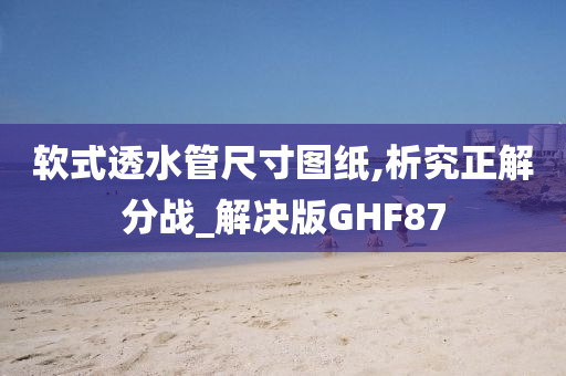 软式透水管尺寸图纸,析究正解分战_解决版GHF87