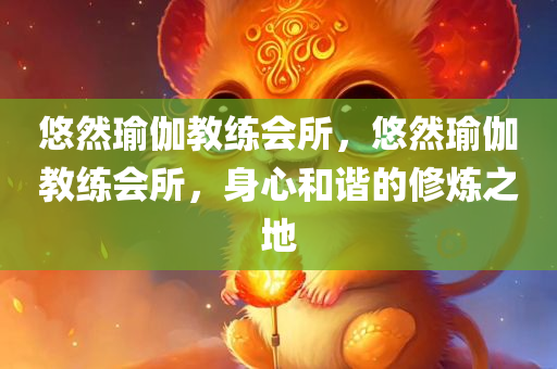 悠然瑜伽教练会所，悠然瑜伽教练会所，身心和谐的修炼之地