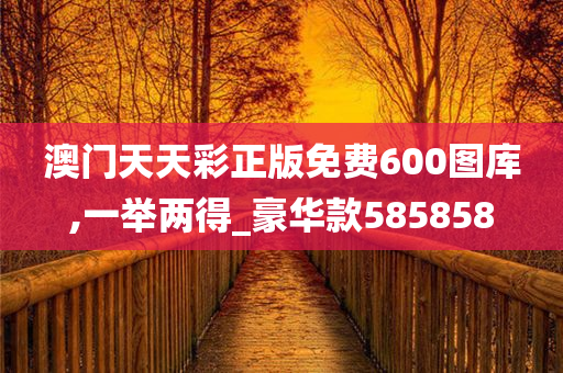 澳门天天彩正版免费600图库,一举两得_豪华款585858