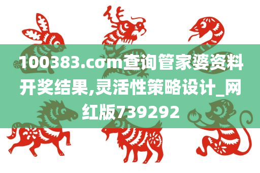 100383.cσm查询管家婆资料开奖结果,灵活性策略设计_网红版739292