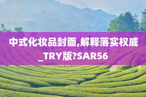 中式化妆品封面,解释落实权威_TRY版?SAR56