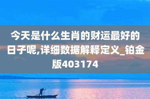 今天是什么生肖的财运最好的日子呢,详细数据解释定义_铂金版403174