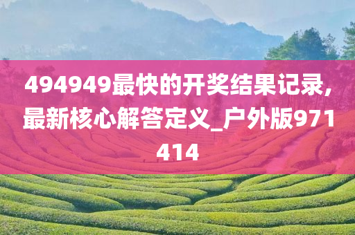 494949最快的开奖结果记录,最新核心解答定义_户外版971414