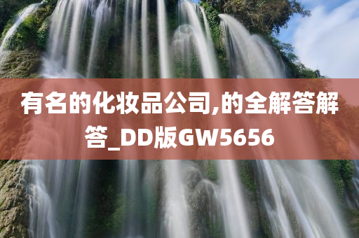 有名的化妆品公司,的全解答解答_DD版GW5656