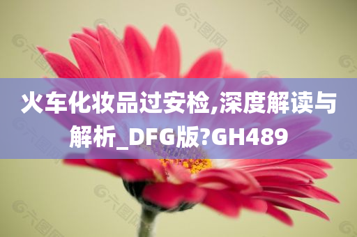 火车化妆品过安检,深度解读与解析_DFG版?GH489