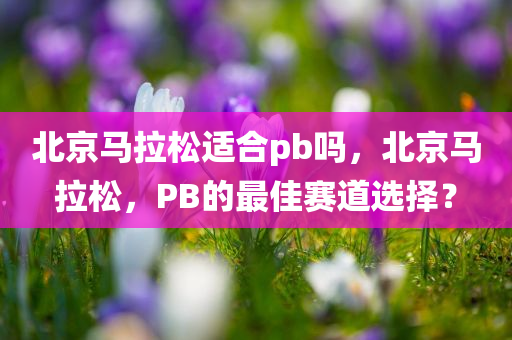 北京马拉松适合pb吗，北京马拉松，PB的最佳赛道选择？