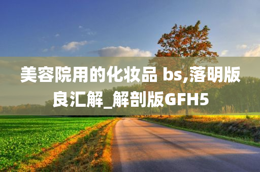 美容院用的化妆品 bs,落明版良汇解_解剖版GFH5