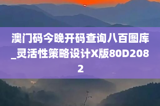 澳门码今晚开码查询八百图库_灵活性策略设计X版80D2082