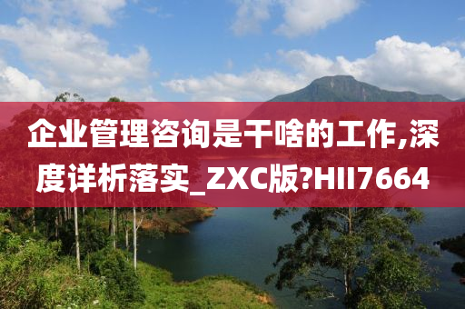 企业管理咨询是干啥的工作,深度详析落实_ZXC版?HII7664