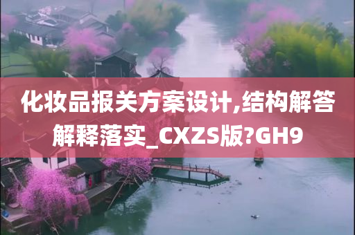 化妆品报关方案设计,结构解答解释落实_CXZS版?GH9